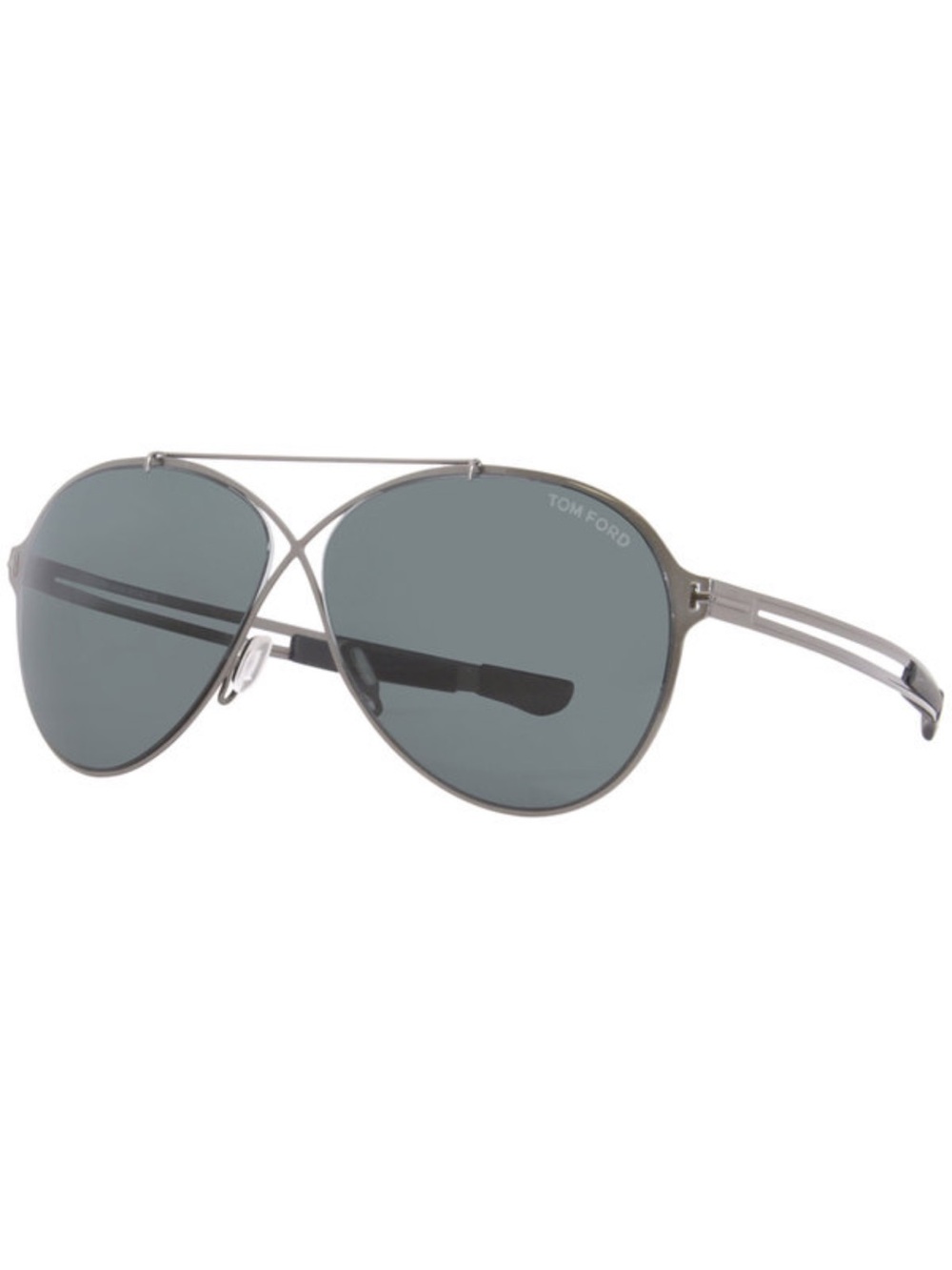 TOM FORD ROCCO RUTHENIUM BLACK SUNGLASSES TF828